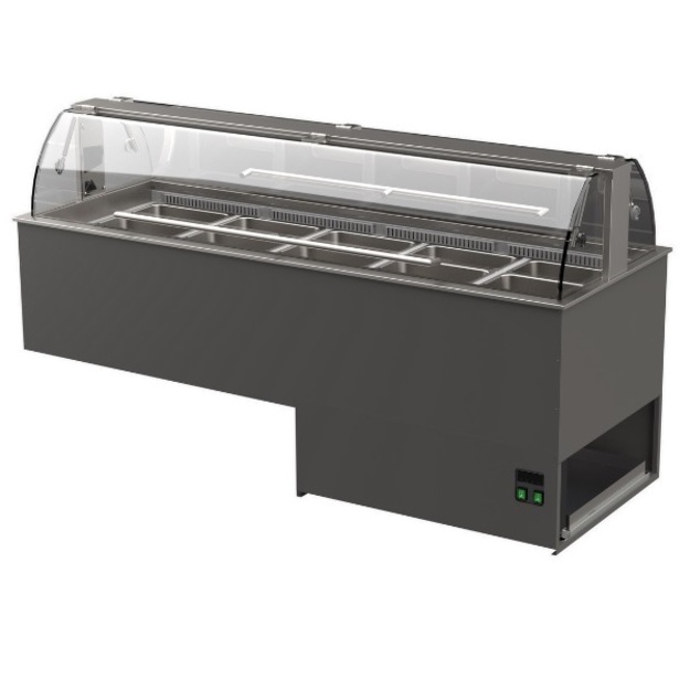 Salaattibaari Restmec MBKL 5 Drop In, tasoon upotettava malli