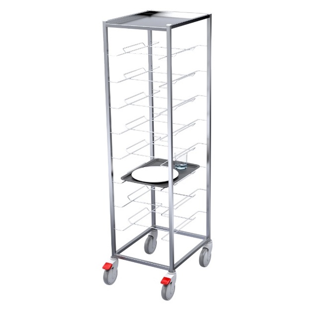 Tarjottimien palautusvaunu P9, ilman laminaattivuorausta