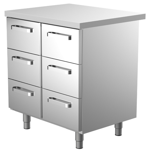 Työpöytä vetolaatikoilla Restmec UB KSK 806