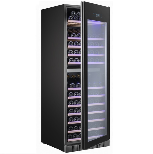 Viinikaappi Temptech Elegance E1000DRB, kahdella lämpötilavyöhykkeellä