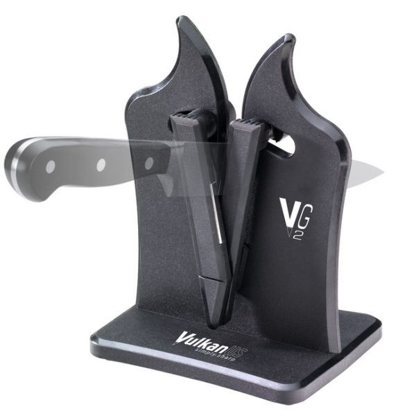 VG2-veitsenteroittimella on mahdollista teroittaa sekä suora- että sahalaitaisia veitsiä, joiden teräkulma on 11-21 astetta.