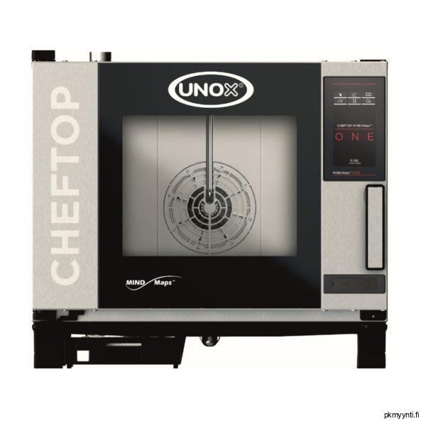 Unox Chefttop One XEVC-0511-E1RM on laadukas perustoiminnoilla varustettu yhdistelmäuuni ammattikeittiöihin, jossa kapasiteetti on 5 x GN 1/1-65 tai 4 x GN 1/1-65 astia.